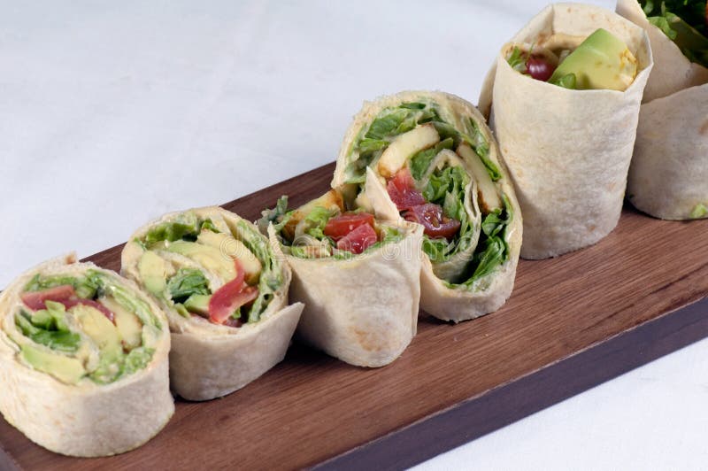 Tortilla wraps stock image. Image of lettuce, olive, halloumi 6609415