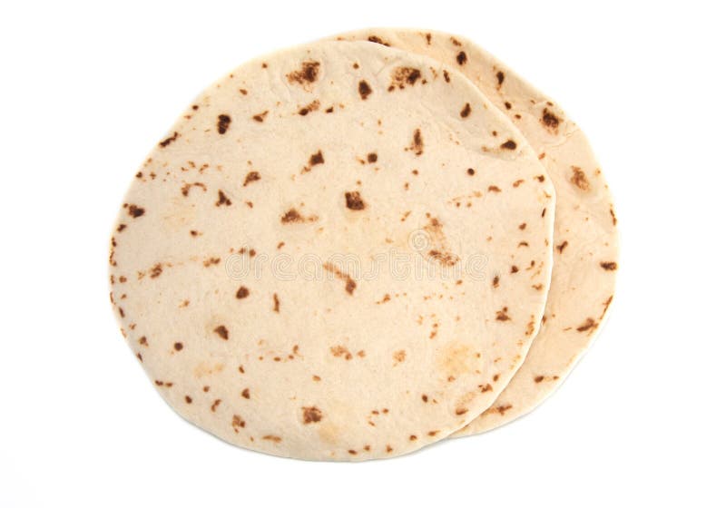 Tortillas Blancas En Un Fondo Blanco Foto de archivo Imagen de