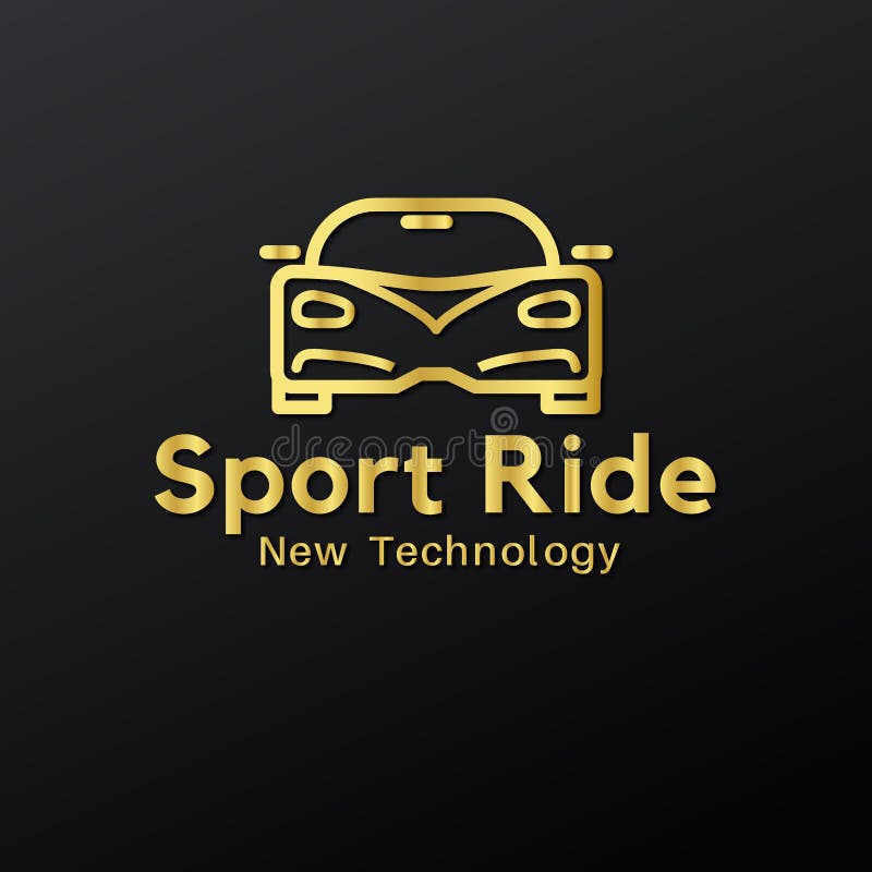 Luxury Elegant Minimalist Sport Car Logo Stock Vector Illustration of