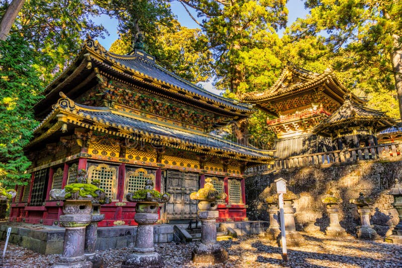 Toshogu relikskrin, Nikko, Japan arkivbilder Toshogu relikskrin, Nikko, Japan arkivbilder