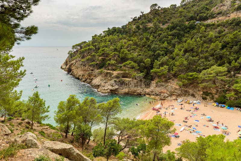 Tossa de Mar, Costa Brava, Catalunya, Espanha fotos de stock Tossa de Mar, Costa Brava, Catalunya, Espanha fotos de stock
