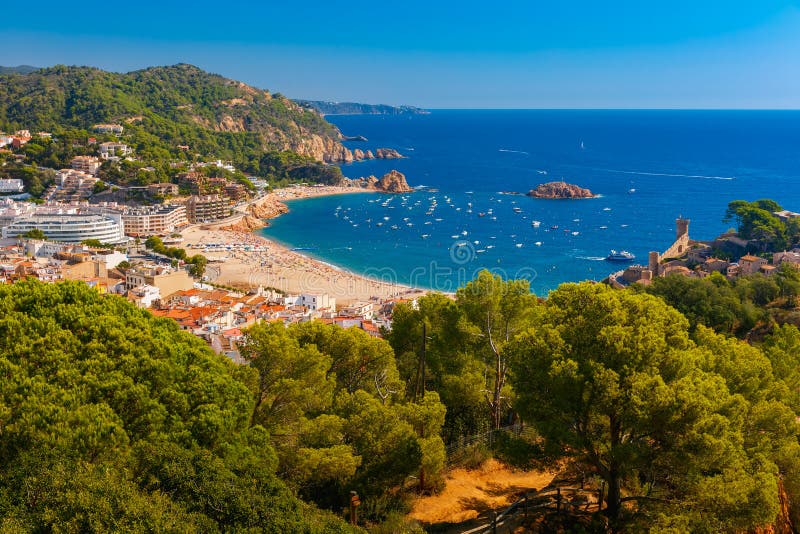 Tossa De Mar on the Costa Brava, Catalunya, Spain Stock Image - Image ...