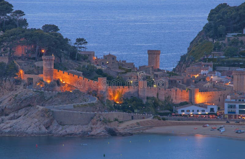 Tossa-de-Mar,Costa Brava,Spain royalty free stock photography Tossa-de-Mar,Costa Brava,Spain royalty free stock photography