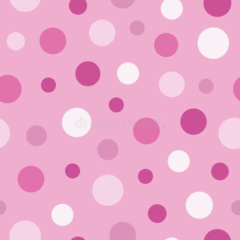 Baby Pink Polka Dot Wallpaper