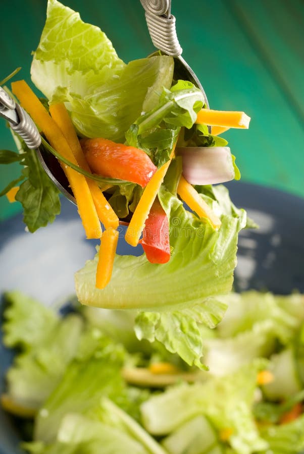 Young man is a happy salad tosser Stock Photo by ©lofilolo 30031259