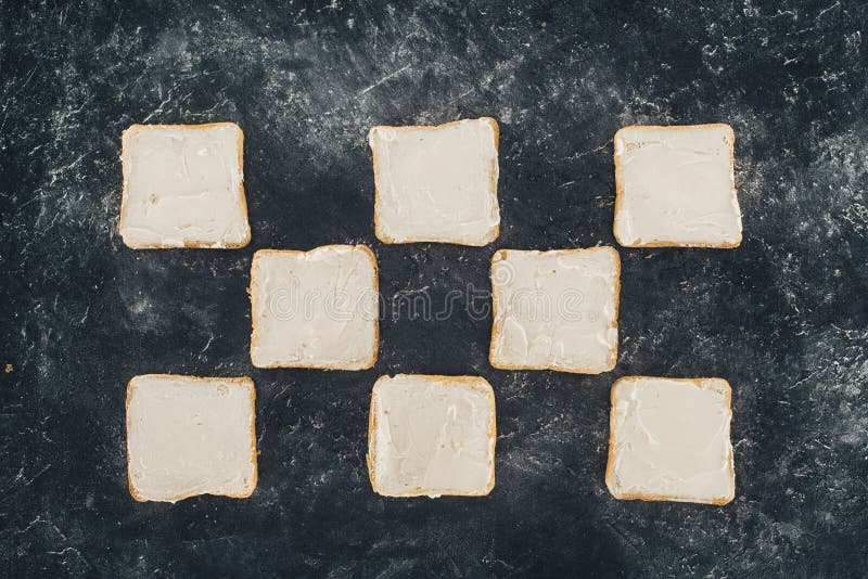 Tostadas sabrosas con mantequilla imágenes de archivo libres de regalías Tostadas sabrosas con mantequilla imágenes de archivo libres de regalías