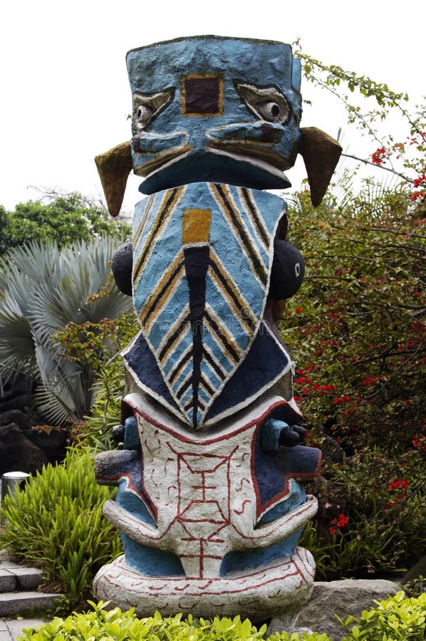 Totem pole ,serving among certain tribal or traditional peoples as the emblem of a clan or family and sometimes revered as its founder, ancestor, or guardian. Totem pole ,serving among certain tribal or traditional peoples as the emblem of a clan or family and sometimes revered as its founder, ancestor, or guardian.