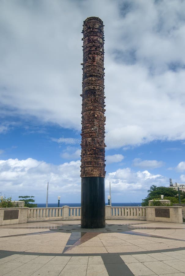 Totem in old San Juan stock image. Image of juan, caribbean 31725719