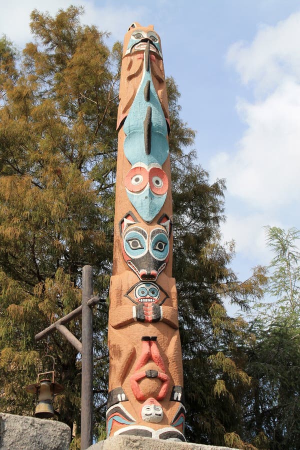 Totem pole stock image. Image of epcot, artistic, exciting - 85665363