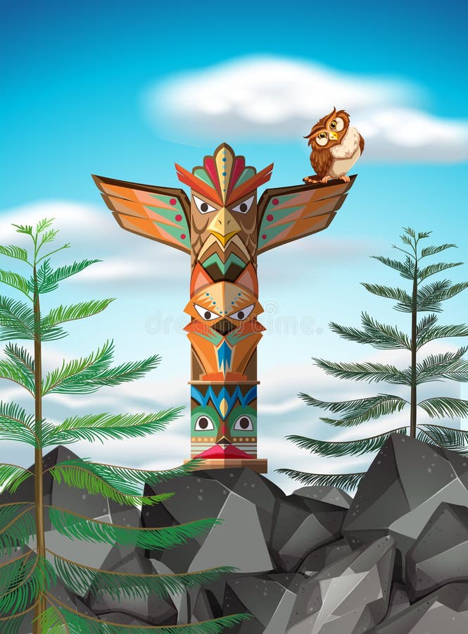 Totem Pole Stock Illustrations – 2,154 Totem Pole Stock Illustrations ...