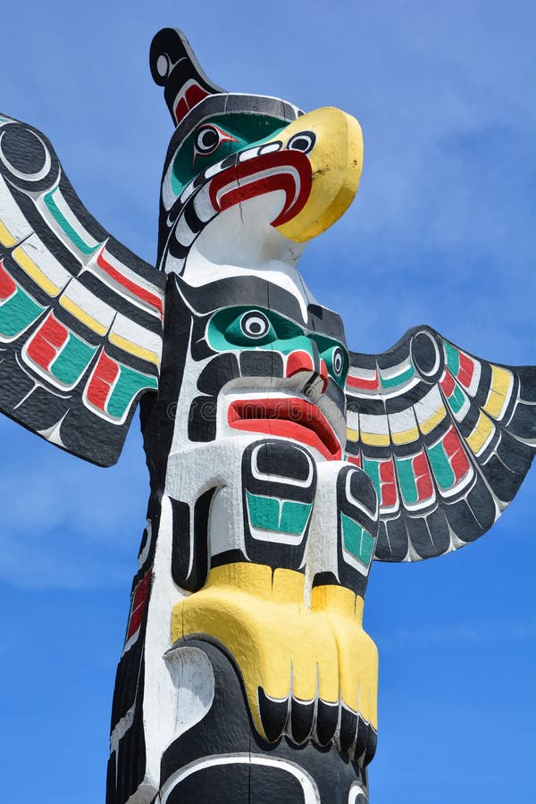 Totems Pole,Canada stock photo. Image of group, eagle - 16421930