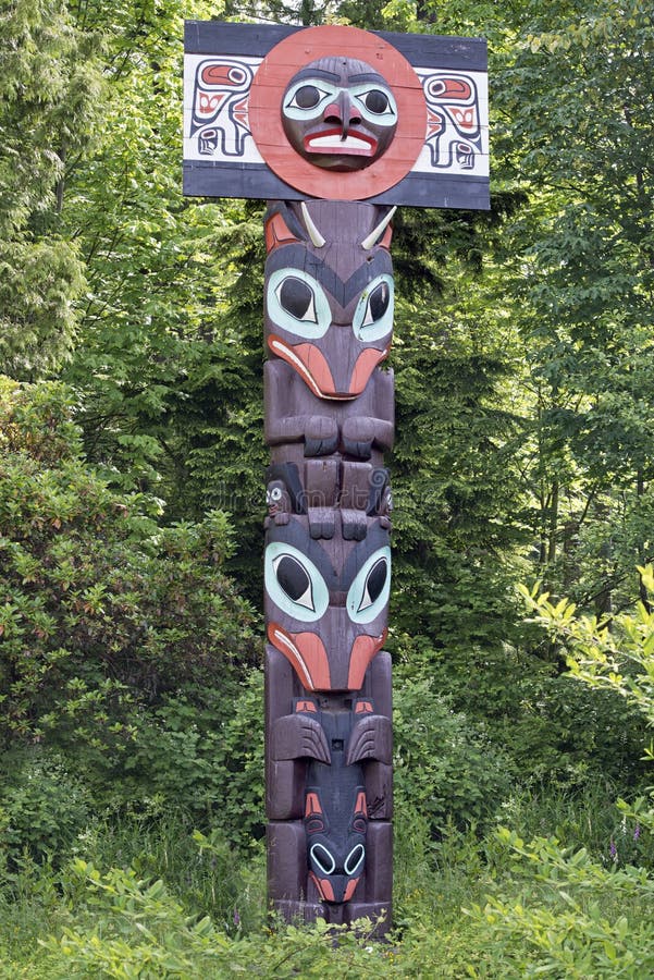 Totem Pole stock image. Image of indian, america, duncan - 41917401