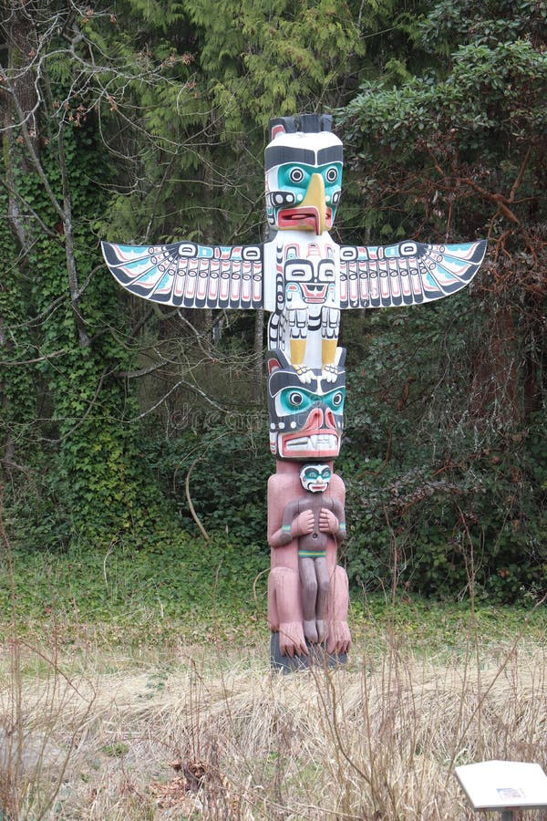 Totem Poles stock photo. Image of climbing, chestnut - 145799308