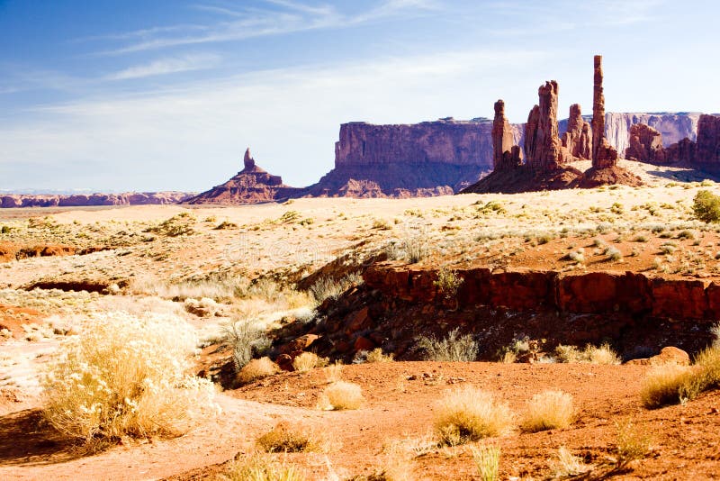 Totempålen, monumentdalnationalpark, Utah-Arizona, USA arkivfoto Totempålen, monumentdalnationalpark, Utah-Arizona, USA arkivfoto