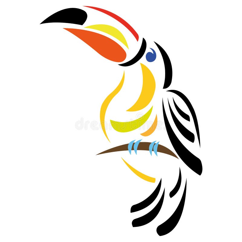 Color block earth tone line art bird logo illustration vector 6153820  Vector Art at Vecteezy