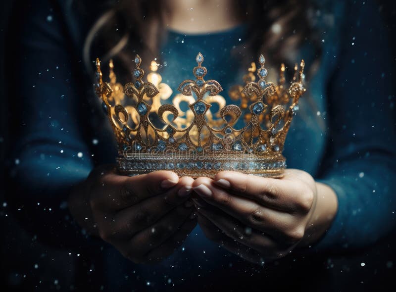 A Touch of Enigma and Enchantment: an Image Capturing the Allure of a Woman& X27;s Hand Cradling 