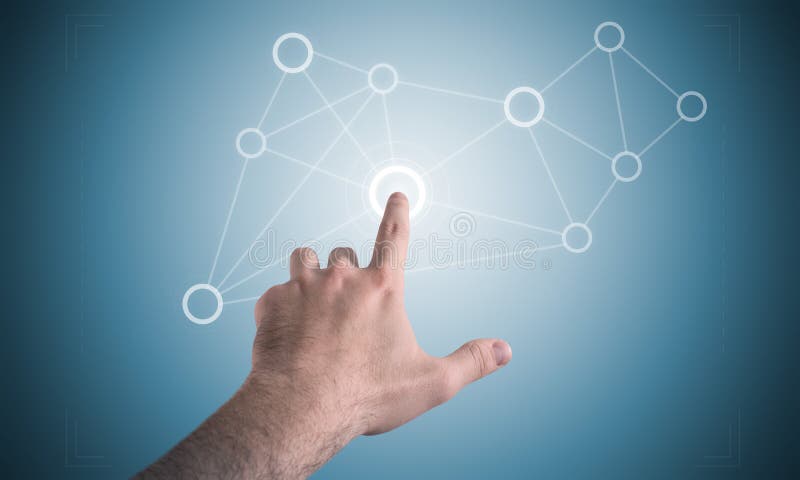 Touch screen display stock photos