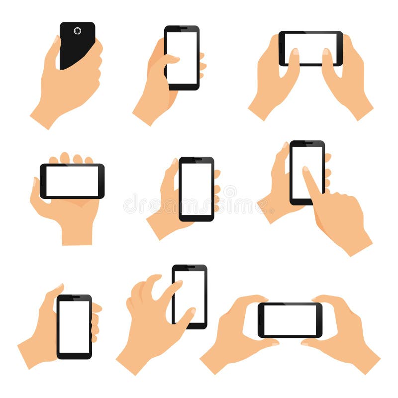 Touch screen hand gestures stock vector  Illustration of 