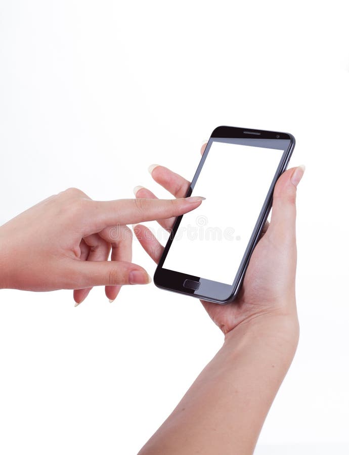 Touch Screen Mobile Phone, in Hand Stock Image Image of cell, hand