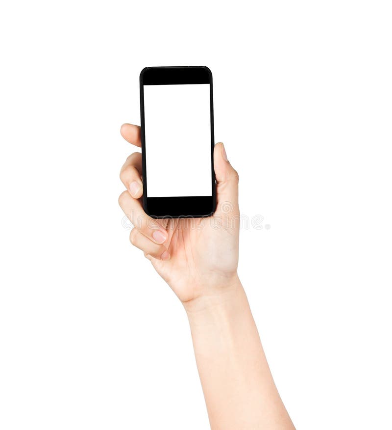Touch Screen Mobile Phone, in Hand Stock Image Image of hold, device