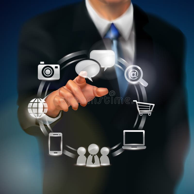 Touch screen technology royalty free illustration Touch screen technology royalty free illustration