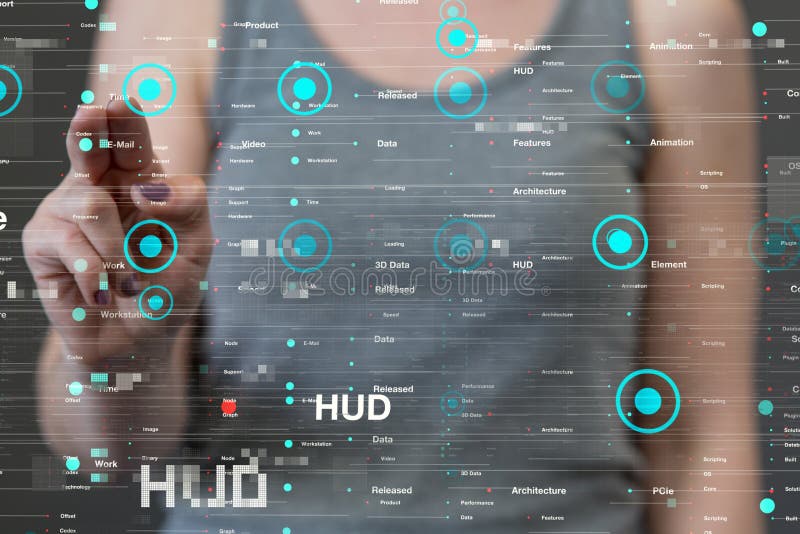 A Touch screen technology. Future modern touch screen technology royalty free stock images