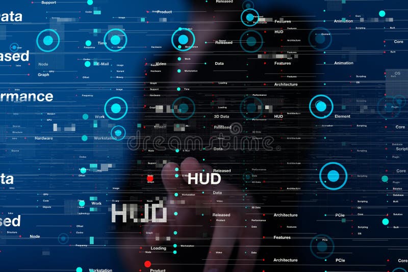 A Touch screen technology. Future modern touch screen technology stock photos