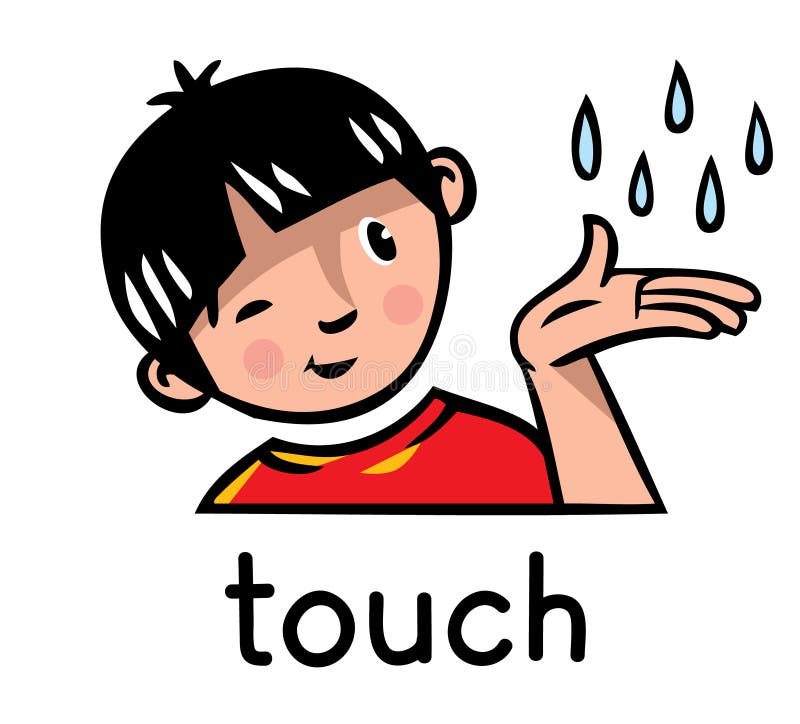 https://thumbs.dreamstime.com/b/touch-sense-icon-icons-one-five-senses-children-vector-illustration-boy-red-t-shirt-who-holds-his-hand-which-falling-76696084.jpg