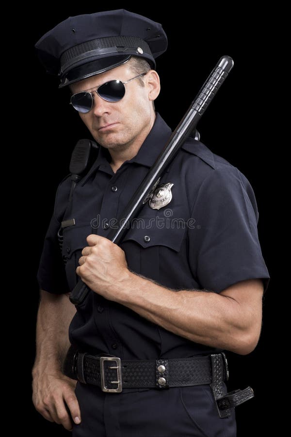 Tough cop in uniform