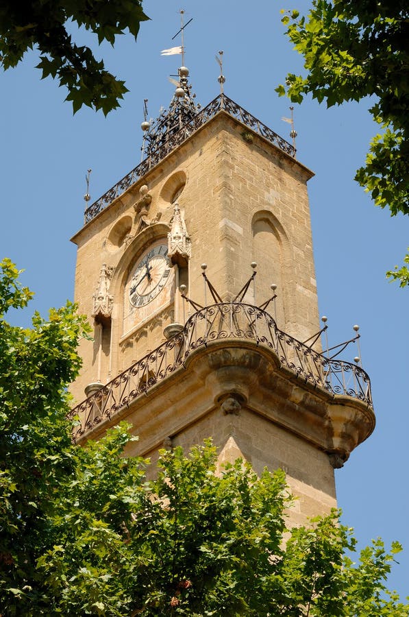 Tour d'horloge à Aix-en-Provence, France