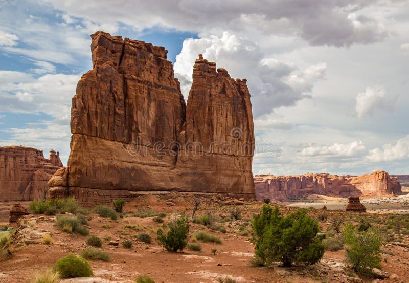 Tour de Babel Arches National Park image stock Tour de Babel Arches National Park image stock