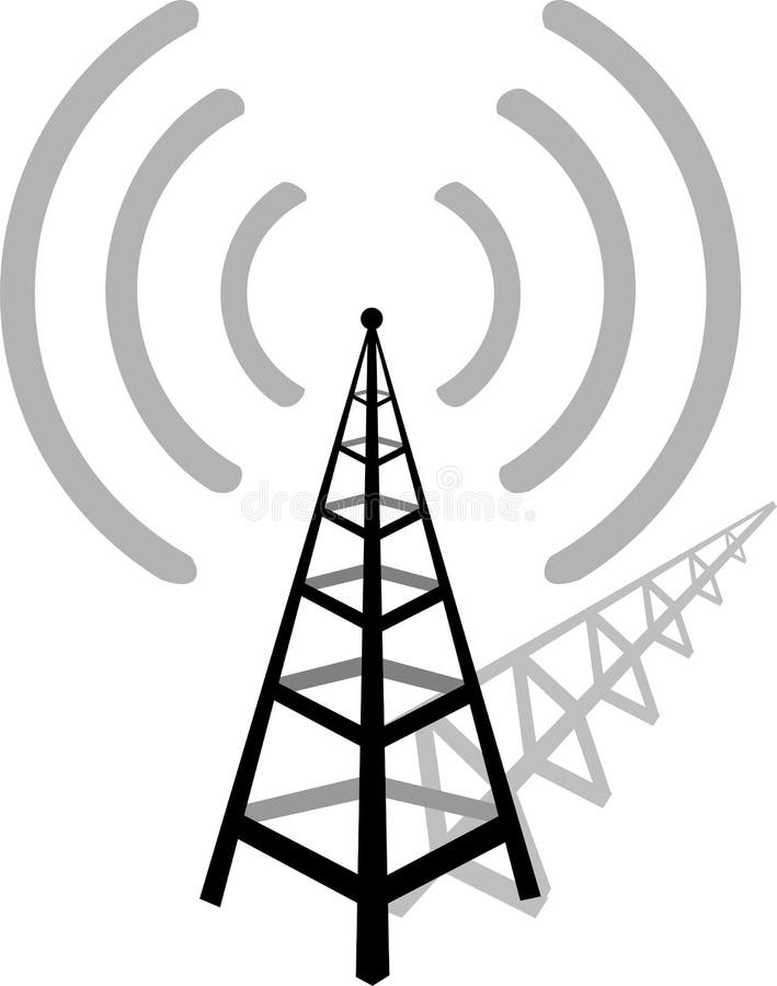 Vecteur Stylisé De Logo D'antenne Par Radio Illustration de Vecteur -  Illustration du transmission, vecteur: 8881977