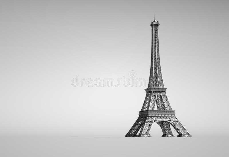 Poster 3d Tour Eiffel rendre