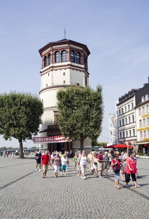 Tourgroup in Dusseldorf, Germany Editorial Photo - Image of people