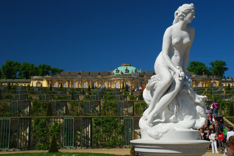 Tourism in Germany. Potsdam Sans Souci castle stock photos Tourism in Germany. Potsdam Sans Souci castle stock photos