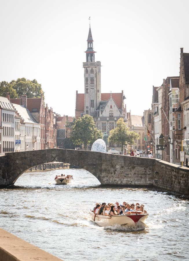 Tourism in BrÃ¼gge, Belgium Editorial Stock Photo - Image of tourists ...