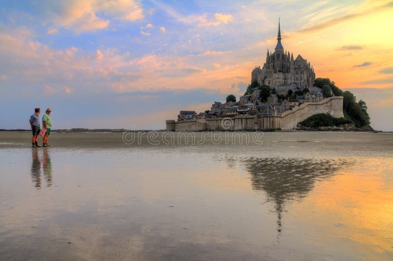 Tourisme de le Mont Saint-Michel photos libres de droits Tourisme de le Mont Saint-Michel photos libres de droits