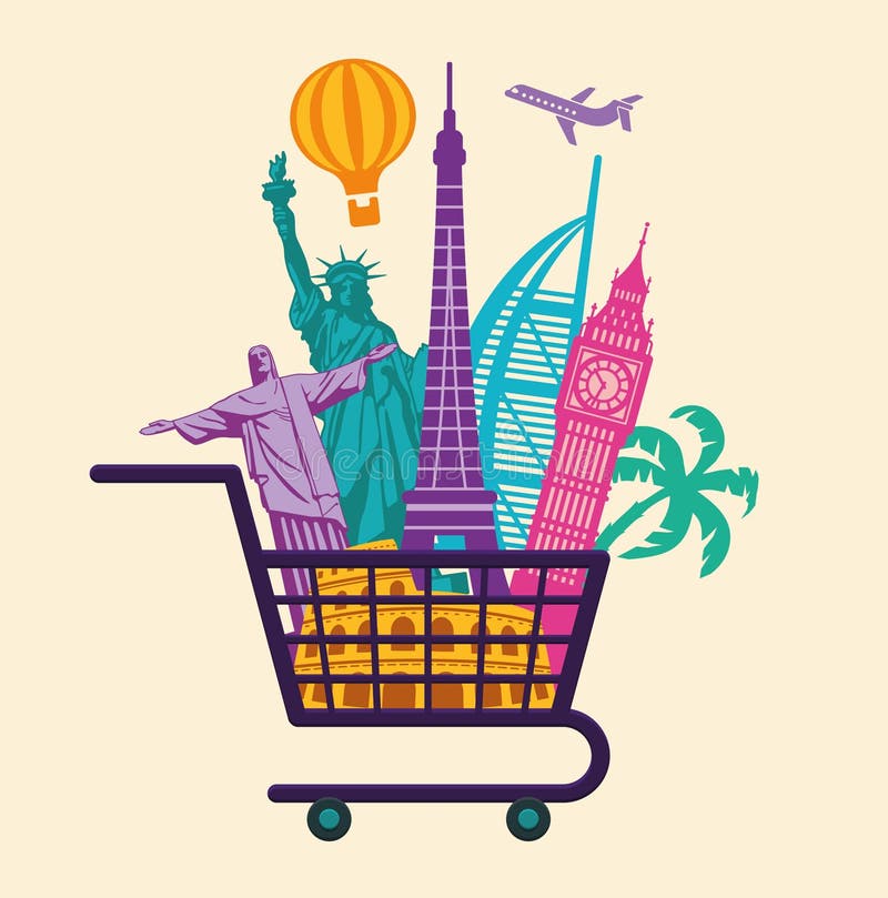 travel shopping icon