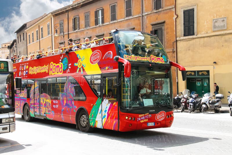 tourist bus rome