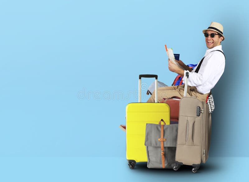 Tourist in einem Hut lizenzfreies stockbild Tourist in einem Hut lizenzfreies stockbild