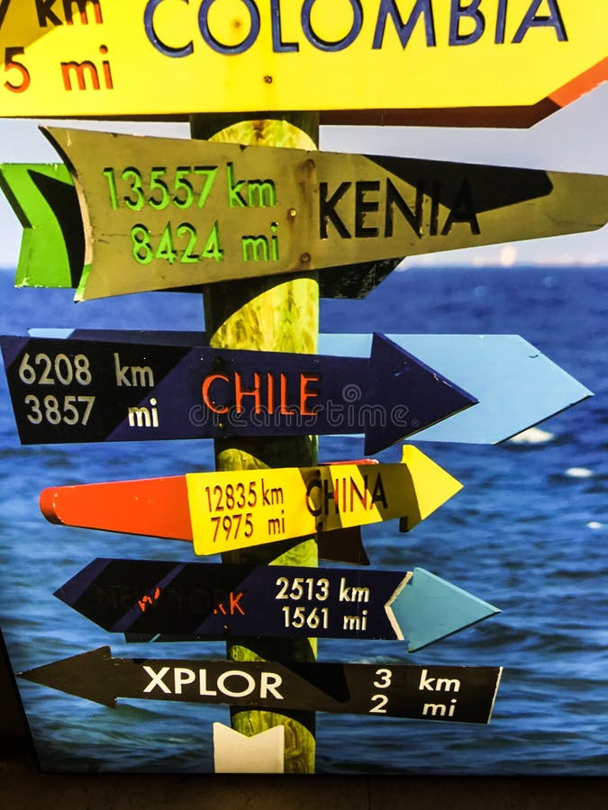 tourist-guide-road-sign-colored-directio