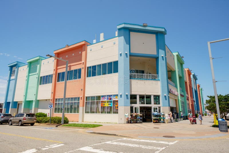 Tourist Shops on Virginia Beach USA Editorial Image Image of summer