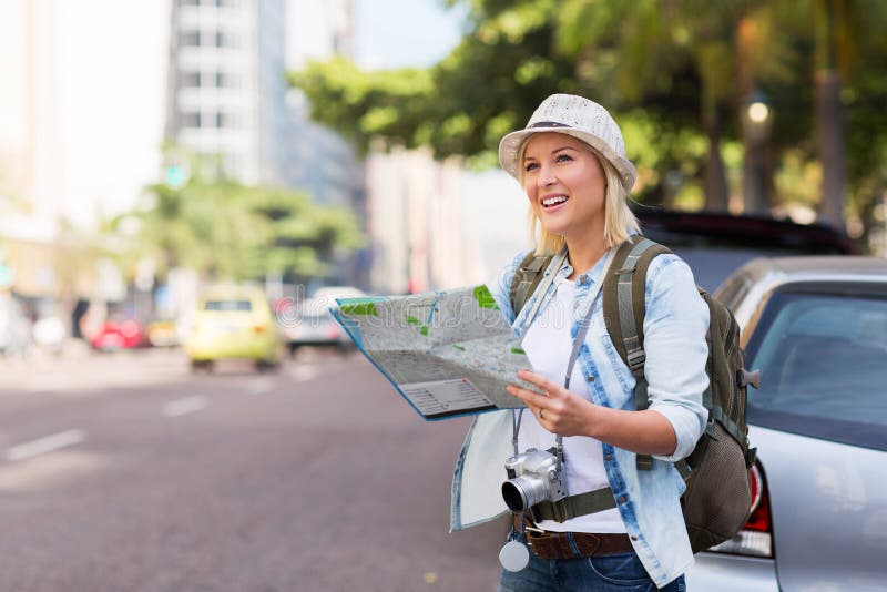 Tourist sidewalk urban