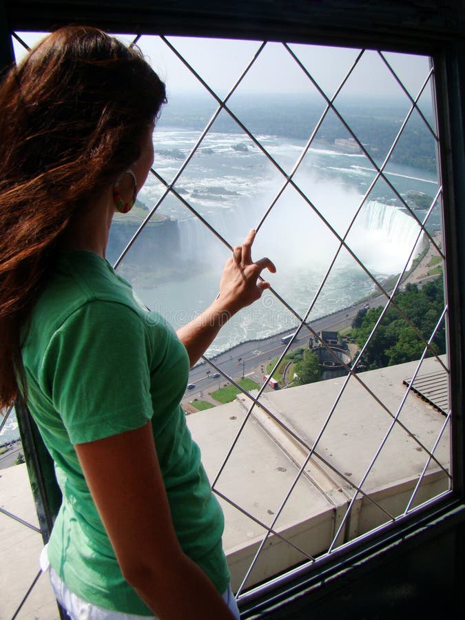 View of Niagara Horseshoe Falls from Skylon Tower