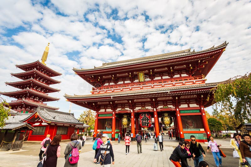 Tourist Visit Sensoji, Also Known As Asakusa Kannon Temple is a ...