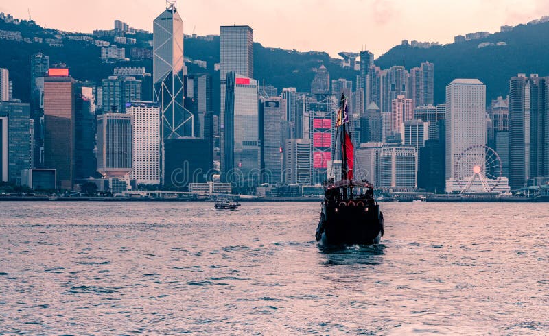 Boot in Hong Kong stockfoto. Bild von hong, kowloon, porzellan - 16702104