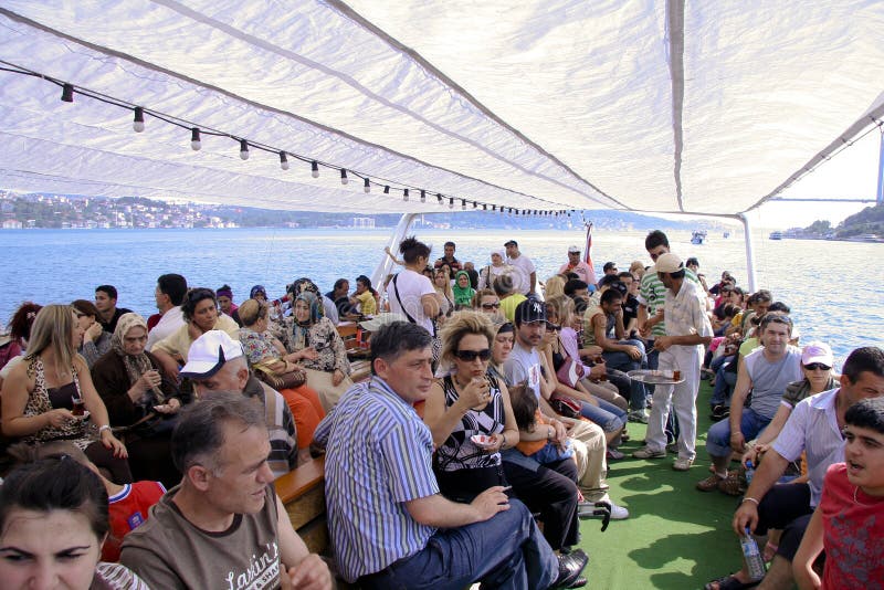 Tourists on boat