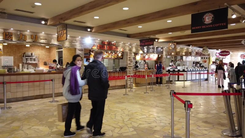 Tourists is Eating in Japanese Gotemba Premium Outlet Food Court Stock Tourists is Eating in Japanese Gotemba Premium Outlet Food Court Stock