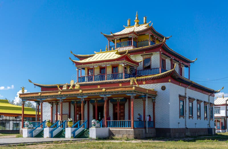 Buddhist temple at Ivolginsky Datsan, Ulan Ude, Buriatia, Russia