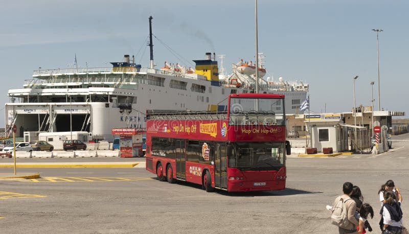 Open Top Tourist Bus Route Theme Stock Photo 2305968133